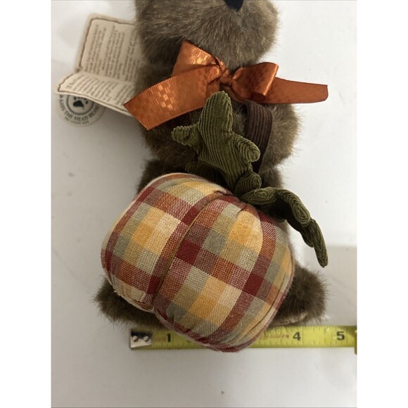 VTG Boyds Bear Holden T Punkinbeary 8in. Stuffed Fall Pumpkin Holiday NWT - Picture 14 of 15